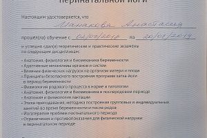 Сертификаты Анастасии Лозовской